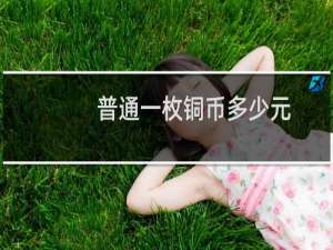 普通一枚铜币多少元