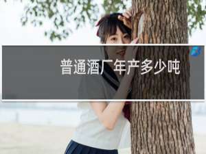 普通酒厂年产多少吨