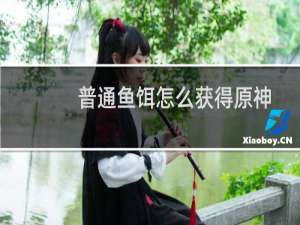 普通鱼饵怎么获得原神