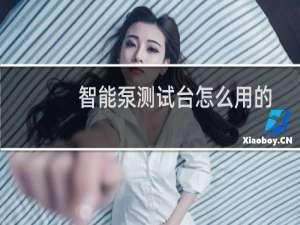 智能泵测试台怎么用的