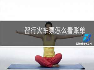 智行火车票怎么看账单