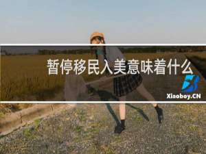 暂停移民入美意味着什么