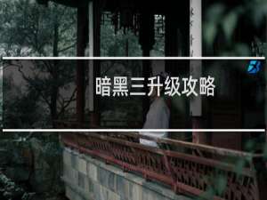 暗黑三升级攻略