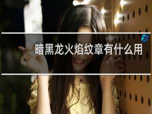暗黑龙火焰纹章有什么用