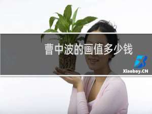 曹中波的画值多少钱