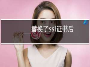替换了ssl证书后。访问不了网站了。