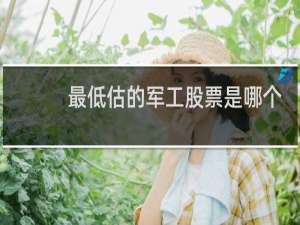 最低估的军工股票是哪个