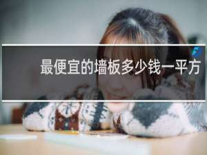 最便宜的墙板多少钱一平方