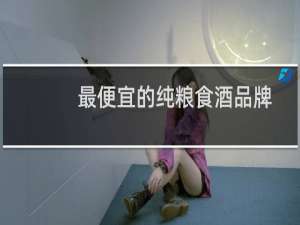 最便宜的纯粮食酒品牌
