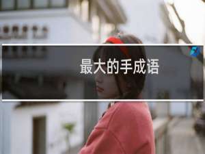 最大的手成语
