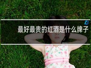 最好最贵的红酒是什么牌子