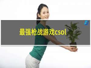 最强枪战游戏csol