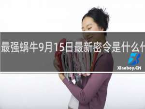 最强蜗牛9月15日最新密令是什么什么梗