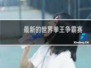 最新的世界拳王争霸赛
