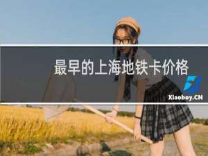 最早的上海地铁卡价格