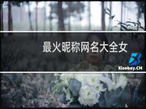 最火昵称网名大全女