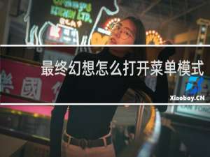 最终幻想怎么打开菜单模式