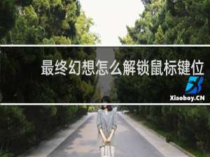 最终幻想怎么解锁鼠标键位