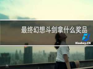 最终幻想斗剑拿什么奖品