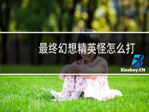 最终幻想精英怪怎么打