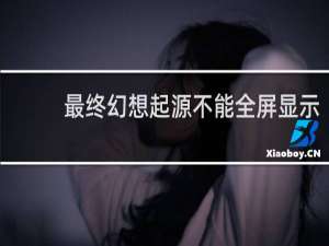 最终幻想起源不能全屏显示