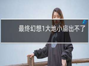 最终幻想1大地小庙出不了