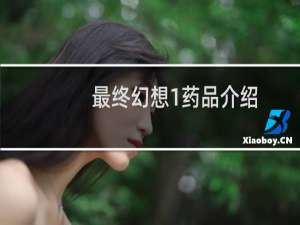 最终幻想1药品介绍