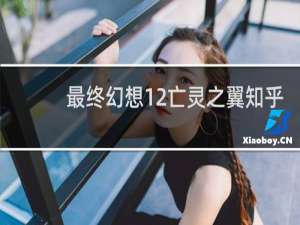 最终幻想12亡灵之翼知乎