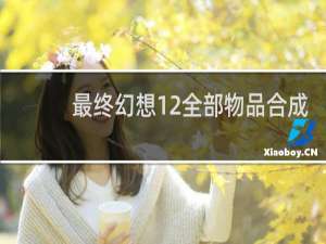 最终幻想12全部物品合成