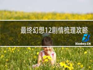 最终幻想12剧情梳理攻略