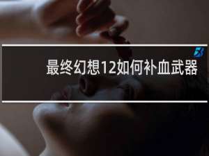 最终幻想12如何补血武器