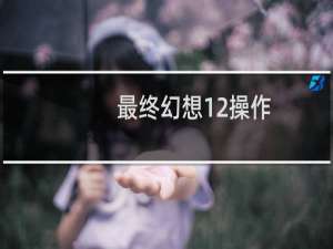 最终幻想12操作