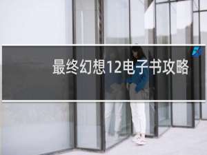 最终幻想12电子书攻略