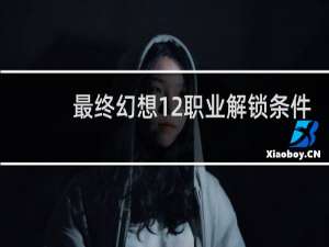 最终幻想12职业解锁条件