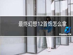 最终幻想12首饰怎么拿