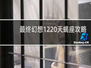 最终幻想12 天蝎座攻略