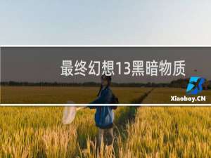 最终幻想13黑暗物质