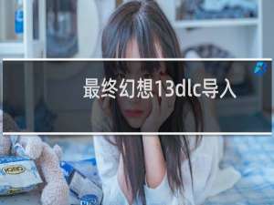 最终幻想13dlc导入