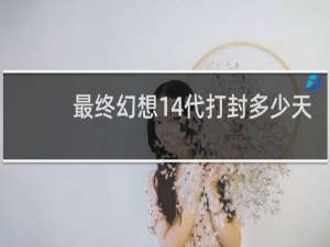 最终幻想14代打封多少天