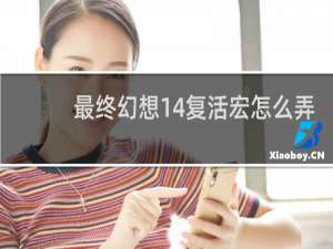 最终幻想14复活宏怎么弄