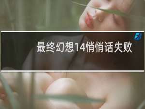 最终幻想14悄悄话失败
