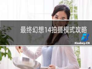 最终幻想14拍摄模式攻略
