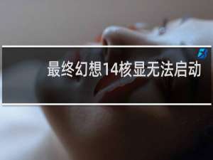 最终幻想14核显无法启动