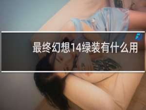 最终幻想14绿装有什么用