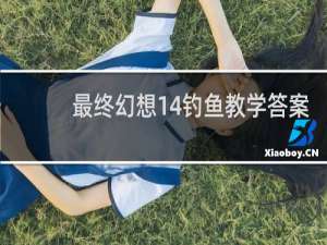 最终幻想14钓鱼教学答案