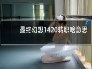 最终幻想14 转职啥意思