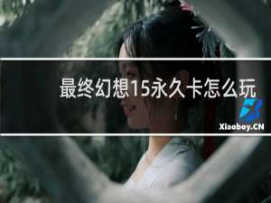最终幻想15永久卡怎么玩