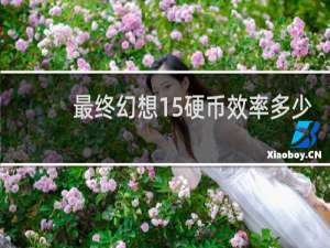 最终幻想15硬币效率多少