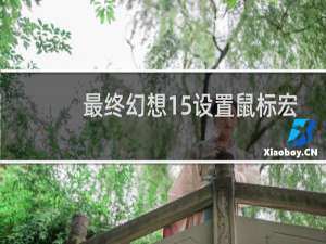 最终幻想15设置鼠标宏
