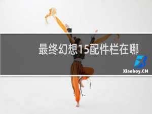 最终幻想15配件栏在哪